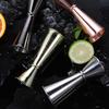 Stainless Steel 30/60ml Measuring Cup Double Ended Curled Edge Cocktails Graduated Measure Device Home Bar High-end Wine Utensil