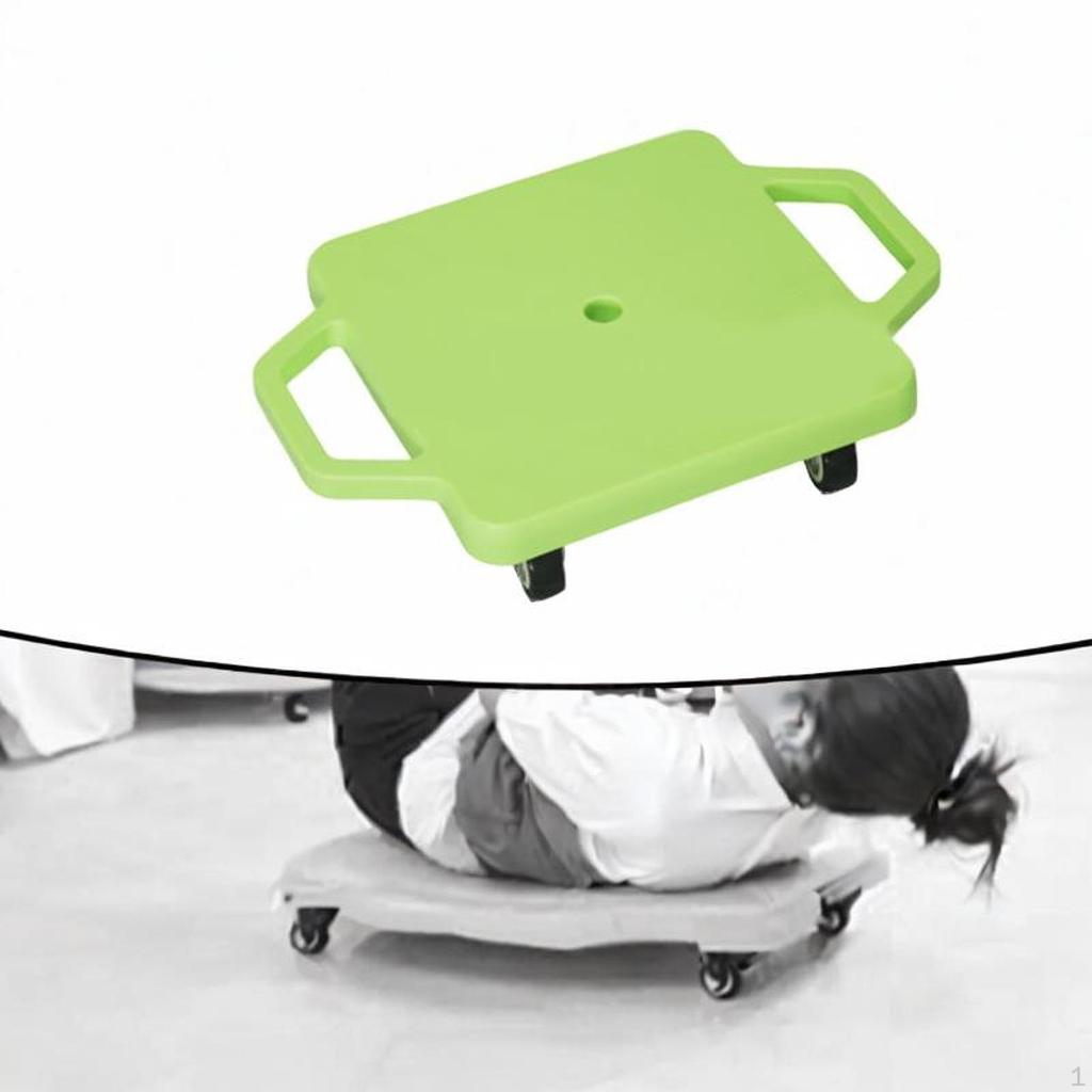 Floor Roller Board with Handles Rolls 11.2 Inch Multipurposes of Seated Scooter for Home