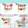 Fuchs Reh Baby Plüschtier Tier-Mobile mit Hängespielzeug für Säuglinge zur visuellen und motorischen Entwicklung