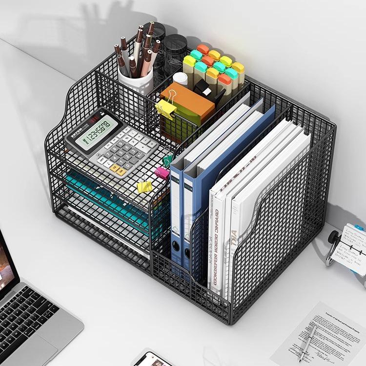 Multi-layer Desktop File & Bookshelf Organizer
