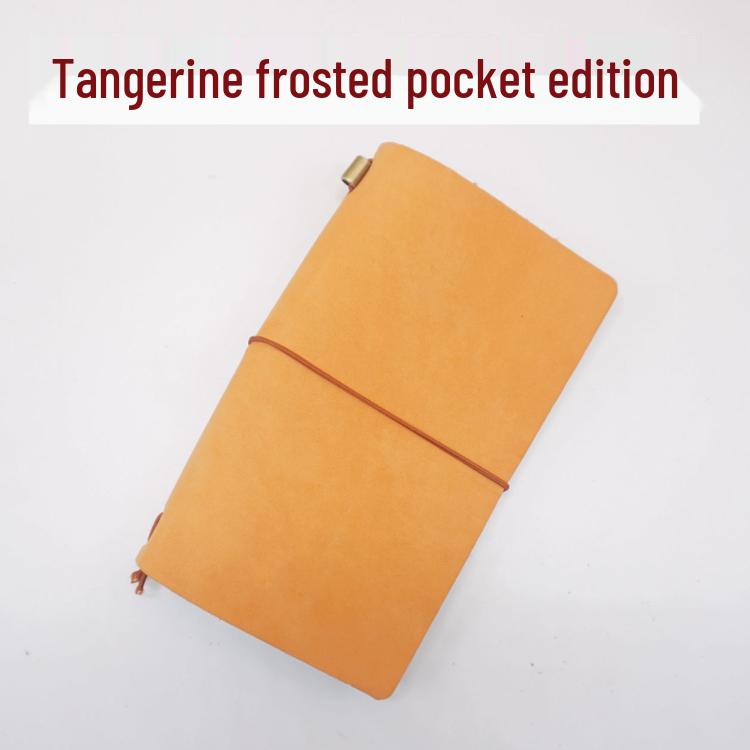 Cowhide Traveler's Loose-leaf Notebook Planner Diary