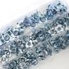 75-Piece Galvanized Four-Pronged T-Nut Set for Wood Boards (M4-M8)