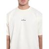 STONE ISLAND Klassisches Kurzarm-Rundhals-T-Shirt mit Logo-Aufdruck für Herren Oberteile Weiß K1S1521002-RCS0153-V0093