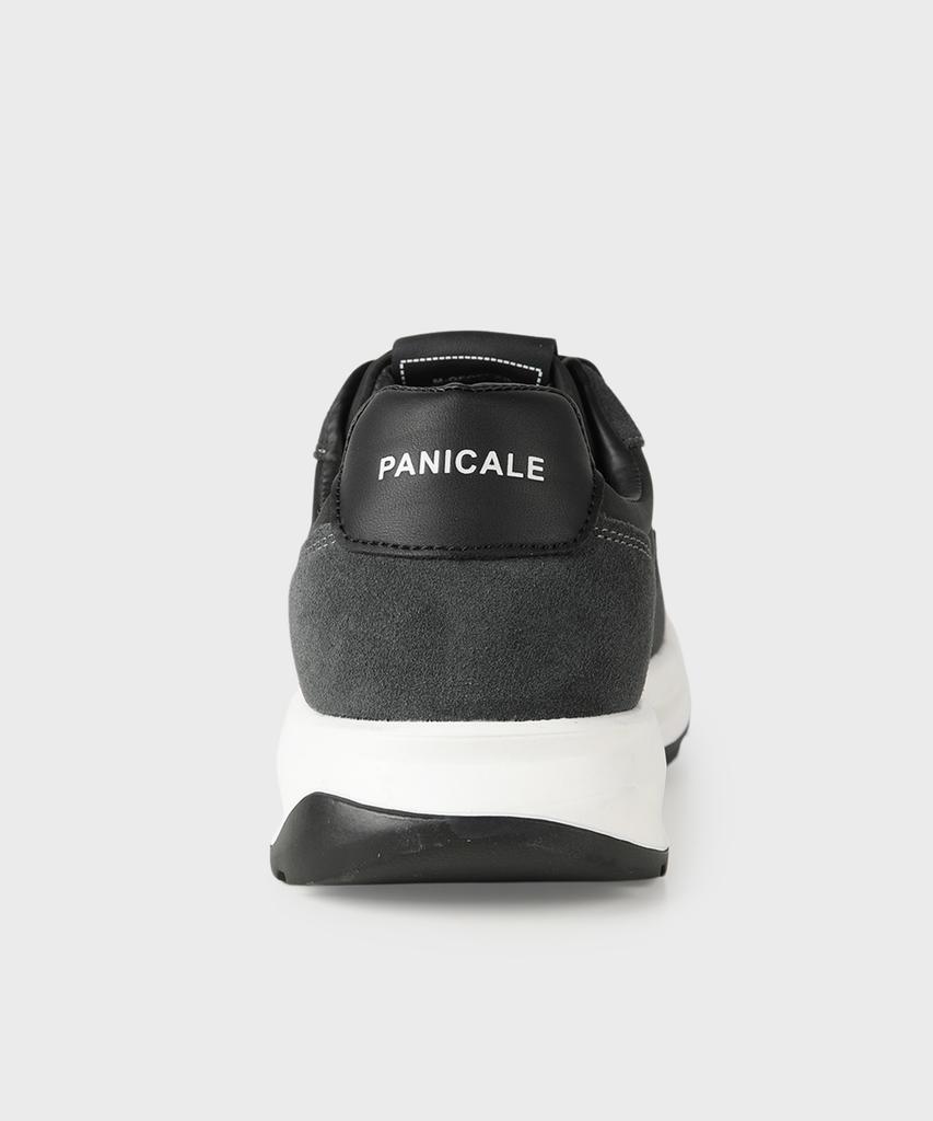 Panicale Black Suede Leather Sneakers