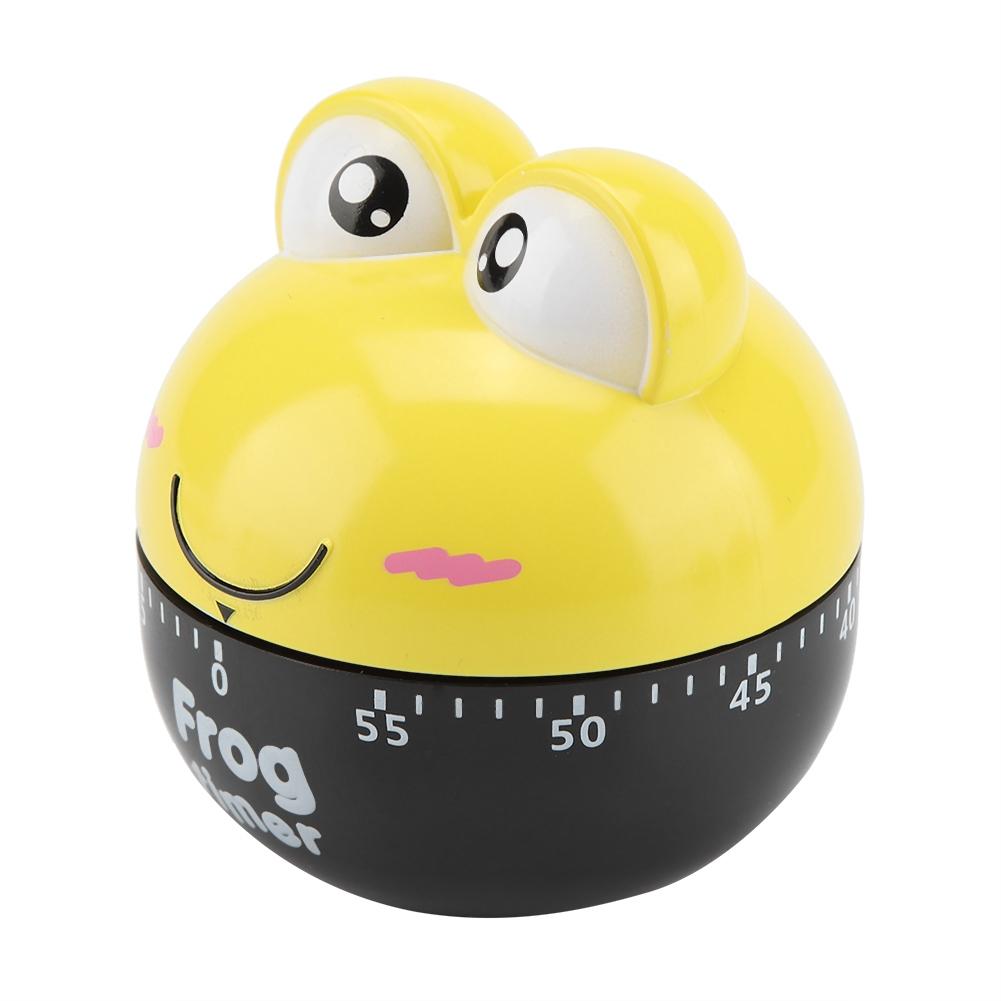 Cartoon Animal Shape Kitchen Timer Mechanical Counters Clock for Cooking Timing Tool(Yellow)