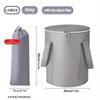 Băiețel pliabil portabil din material textil pentru picioare cu mânere pentru transport ușor - Ideal pentru călătorii și camping
