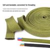 Flame-Retardant Black Nylon Braided Mesh Sleeve for Cable Protection