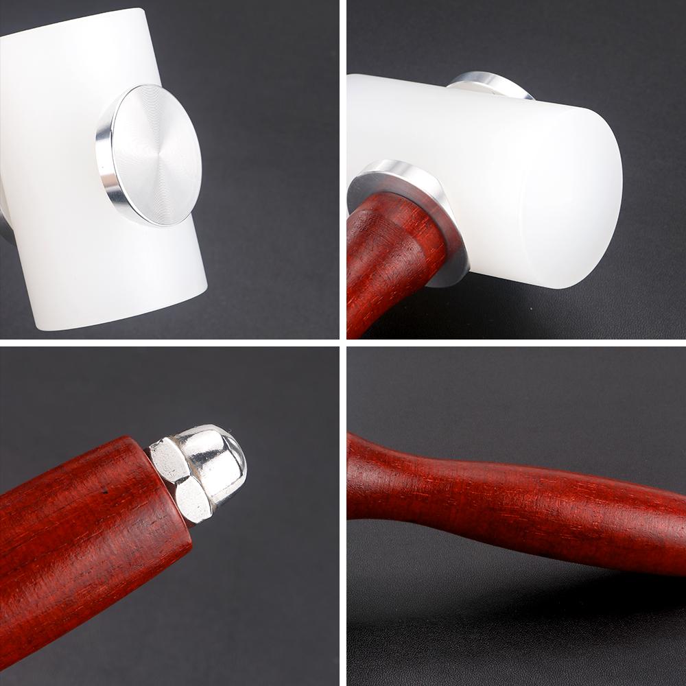 1pcs Professional Leather Carving Hammer, Wooden Handle Punching Hammer, DIY Leathercraft Punch Mallet,  Manual Hand Hammer Tool