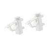2x Curtain Rod Brackets Supports Multifunction Easy Installation Universal Curtain Hangers for Bathroom Wardrobes Bookcases