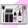 Conjunto de Extensões de Cabelo UV - Kit Completo com Lâmpada UV, Cola, Removedor e Acessórios, Removedor Super Rápido com Extensão Invisível