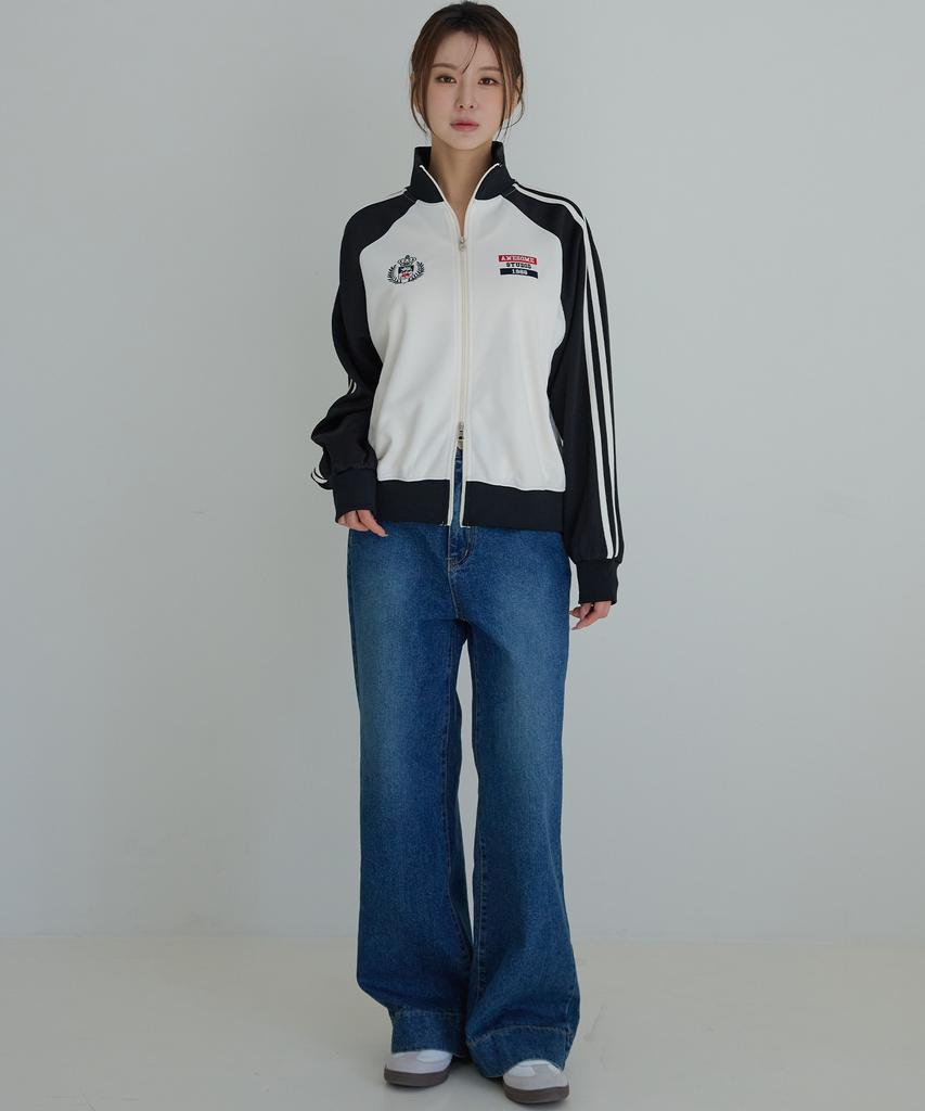 Awesome Studio Track Jersey Jacket Black