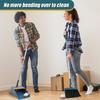Folding Broom Dustpan Floor Brush Set Long Handle 180°Rotating Floor Broom Squeegee Dustpan Set Durable Home Clean Tools