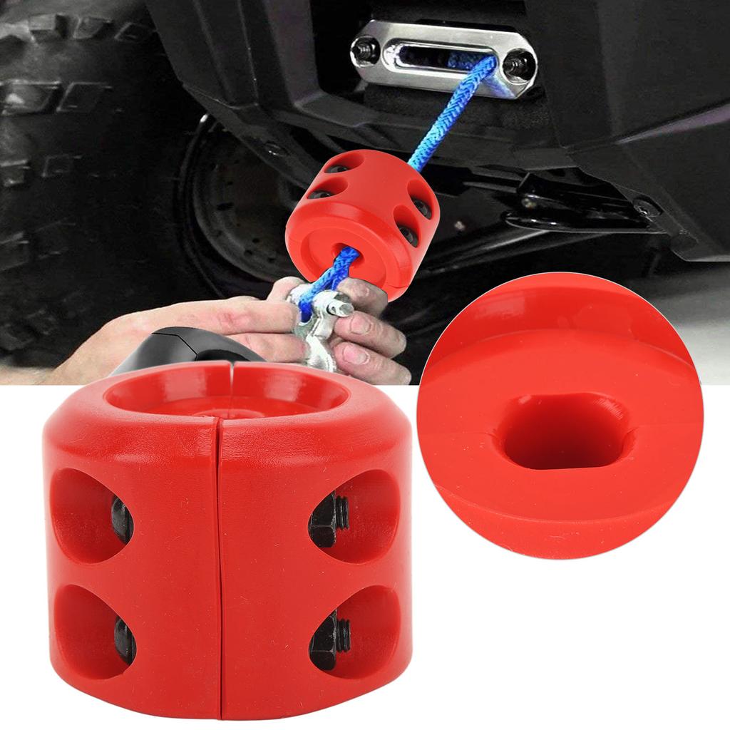 Winch Cable Hook Stopper Rubber Rope Line Hook Buffer with Hex Wrench for ATV UTV SUV ORV Trucks