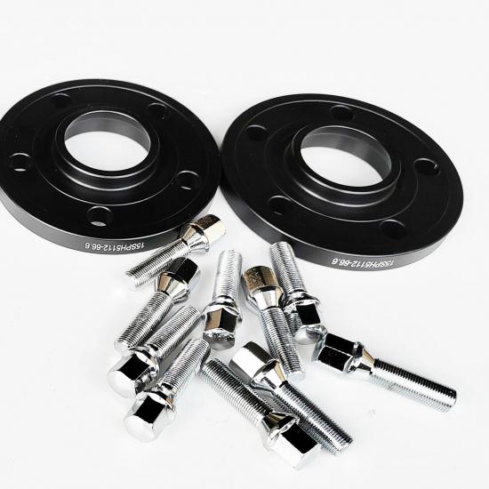 2PCS 10/12/15/20MM 5x112 66.6 Hub Centric Wheel Spacer With Extended 14X1.5 Wheel Bolts For Mercedes Benz
