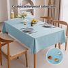 Tablecloth Wear Resistant Fade-Resistant Table Cover Solid Color Splash Scratch Protection Rectangular Table Cloth