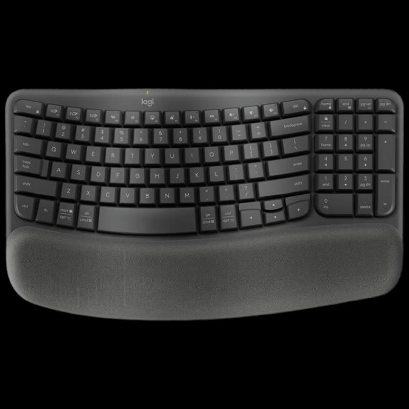 Logitech Wave Keys Ergonomic Wireless Bluetooth Keyboard