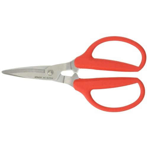 Toribe Seisakusho Work Scissors for Ropes and Fishing Nets, Red, Size: Total Length: 18cm, RG-180