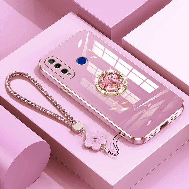 

Чехол Honor20i с ремешком, роскошный чехол с бриллиантовым держателем для Honor 20i 10i 30 20 Pro Lite 20e 20s, чехлы-подставки Honor 20i Honor 10i&Case & Holder розовый