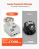 Coin Counter Professional Coin Sorter LED Display Holds up to 11000 Coins
