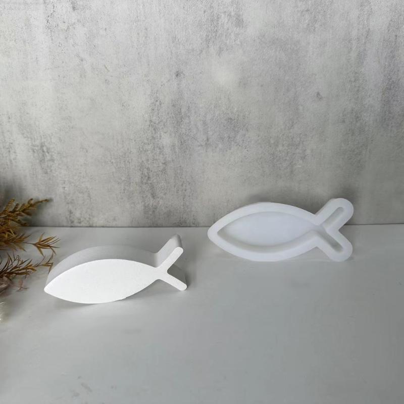 Candle Stick Holder Silicone Mold 3D Fish Resin Mold Candle Holder Silicone Resin Mold Cute Silicone Candle Holder Mold