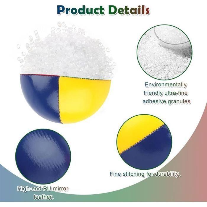 Set of 5 Juggling Balls - - PU Balls - Ø 55 Mm - 60g