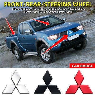 3D ABS Auto Frontgrill Kofferraum Emblem Aufkleber für Ralliart Lancer ASX Colt Pajero Outlander Eclipse Delica EVO Grandis
