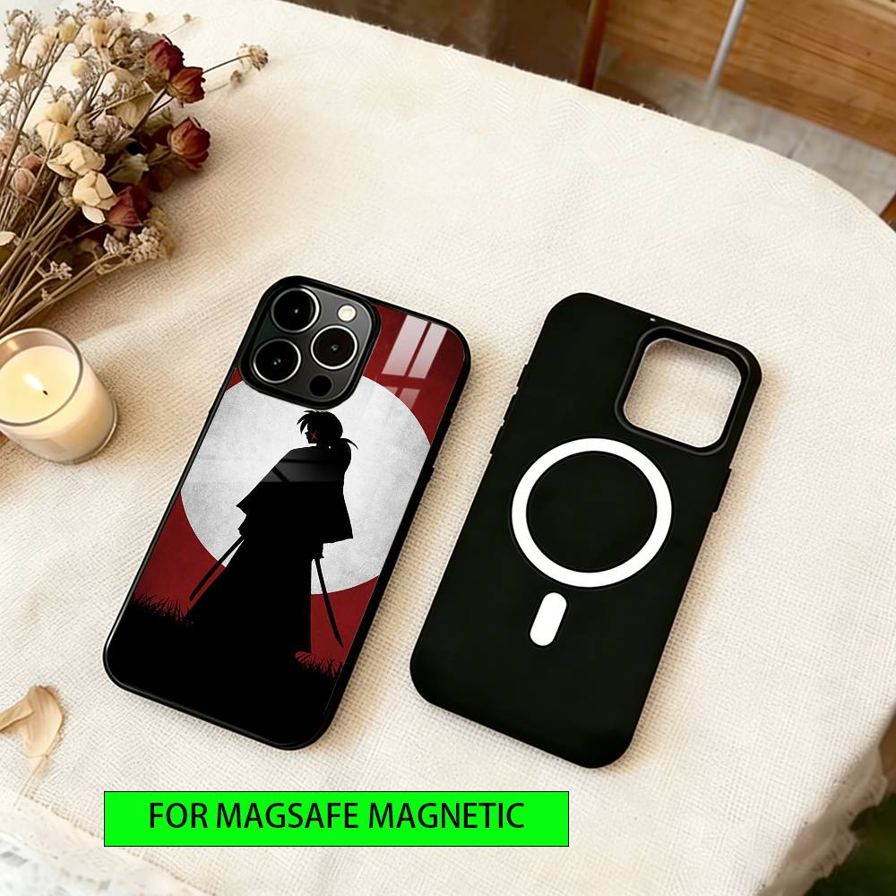 Rurouni Kenshin Phone Case Magnetic with Magsafe Wireless Charging For iPhone17,16,15,14,13,12,11 Plus,Pro