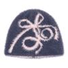 KIRSH Ribbon Cherry Mohair Beanie [Dark Navy]