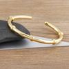 Nidin Trendy Open Bracelet All-match Gold Color Bangles Cuff Adjustable Jewelry Accessories Pulseras Mujer Brazaletes Gift