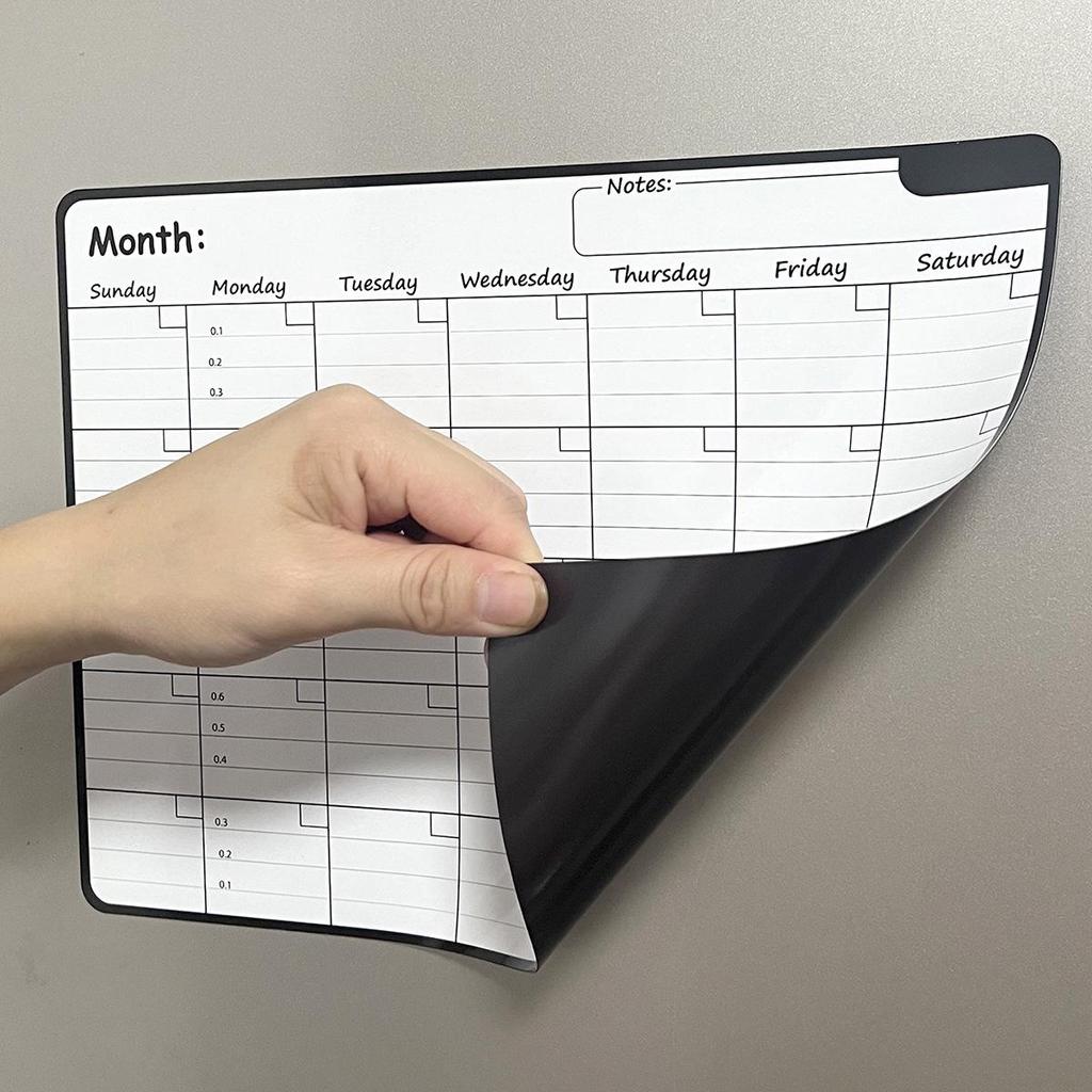 Magnetic Erasable Message Board & Calendar for Refrigerator