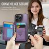 For iPhone 15 Pro Magnetic Case CASEME ME80 Series Leather PC TPU Phone Cover with Detachable Wallet