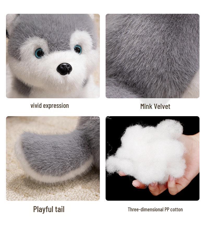Cute Plush Dog Toy: Husky, Golden Retriever, Labrador, Shepherd for Kids' Comfort