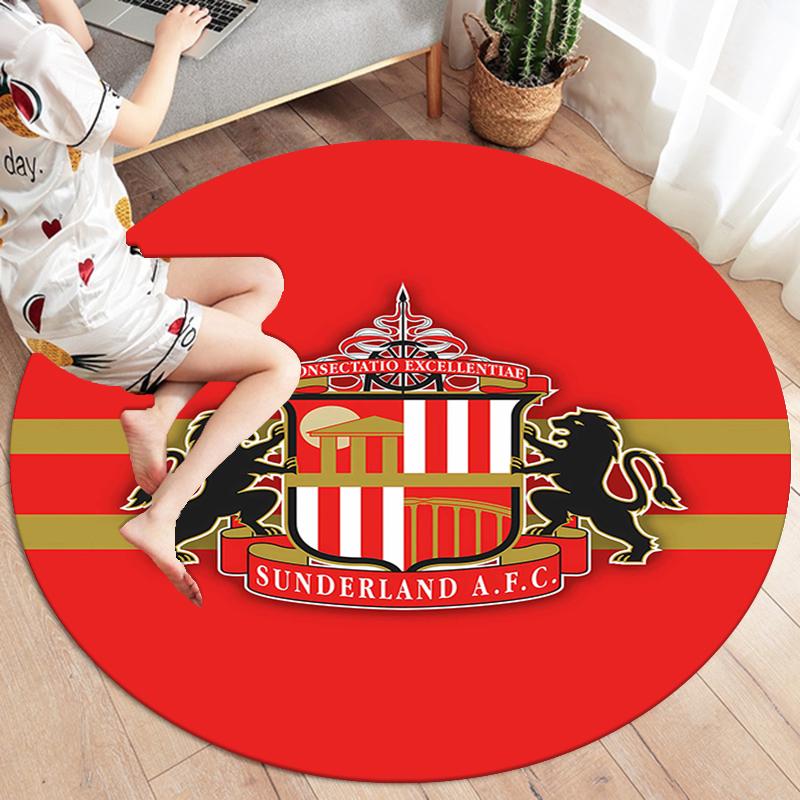 Tappeto Rotondo Football Club Crystal Palace, Tappeto per Soggiorno Camera da Letto Divano Sala Giochi Decorazione, Tappetino Antiscivolo