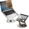 Foldable Aluminum Tablet & Laptop Stand with Cooling and Adjustable Height for Online Classes & Streaming.