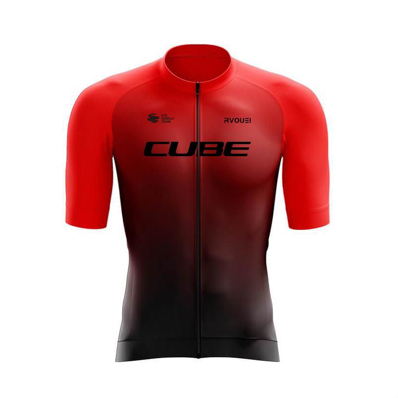 Rvouei Cube Team Quick Drying  Clothing MTB Bike Uniform Maillot Ropa Ciclismo Hombre Bicycle Suit 2026 Summer Breathable Cycling Suit Set