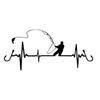 Fishing Sticker Car ECG Cutting Sticker Fishing Waterproof Weatherproof Seal