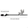 Symbalarmfeste for musikkinstrumenter med justerbar tilt og brems