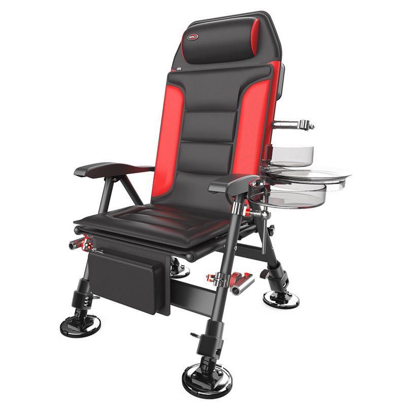 Ultraleichter faltbarer Anglerstuhl mit Rückenlehne - Multifunktional & Geländetauglich