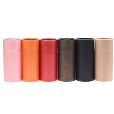 Caja de regalo de cartón redonda, caja de embalaje para botellas de aceites esenciales cosméticos, caja de embalaje para perfumes y pintalabios, cajas de tubo de papel Kraft