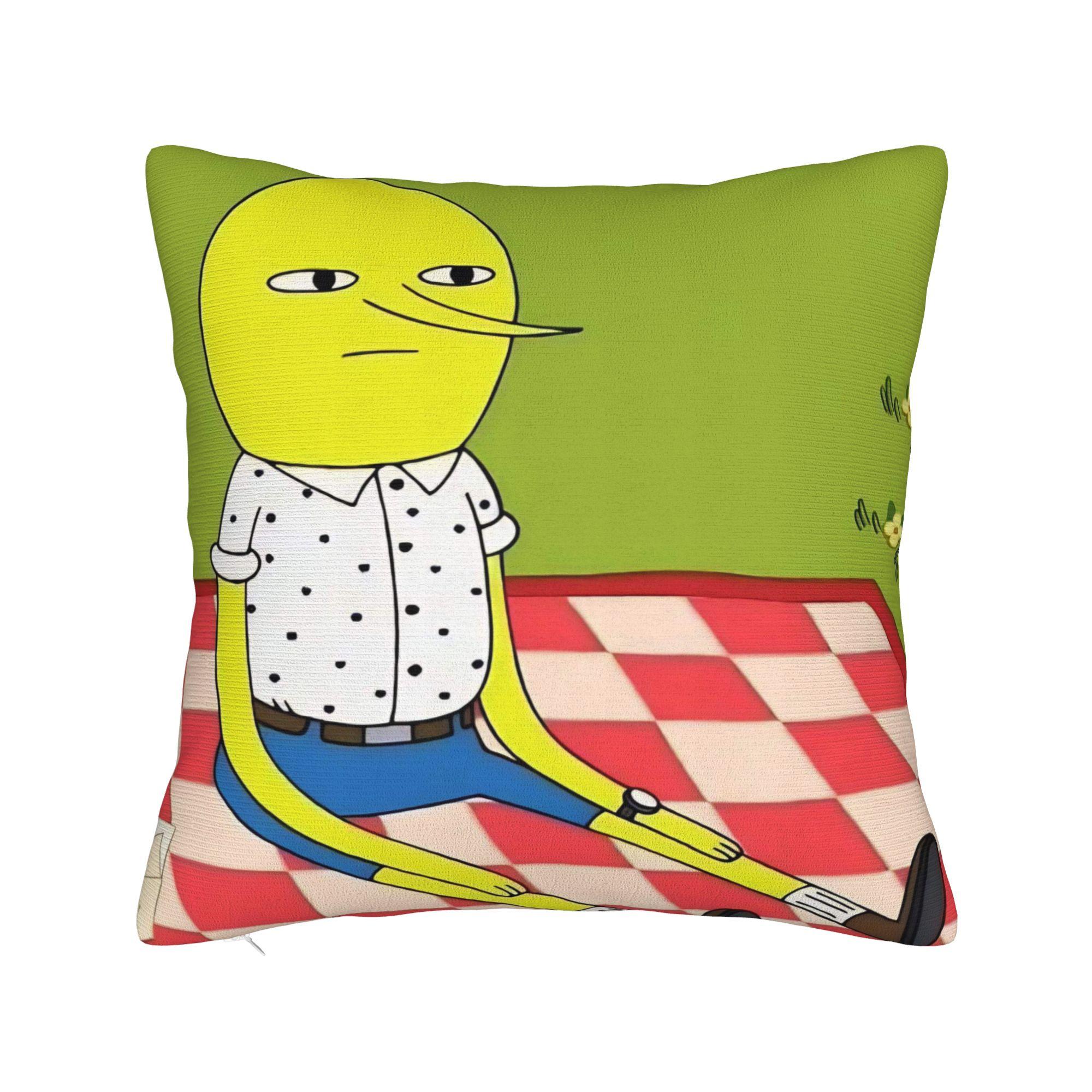 

Pillow Cover Lemongrab Unacceptable Kawaii Pillow Case For Sofa Bedroom Home Decor Pillowcases 12x12Inch