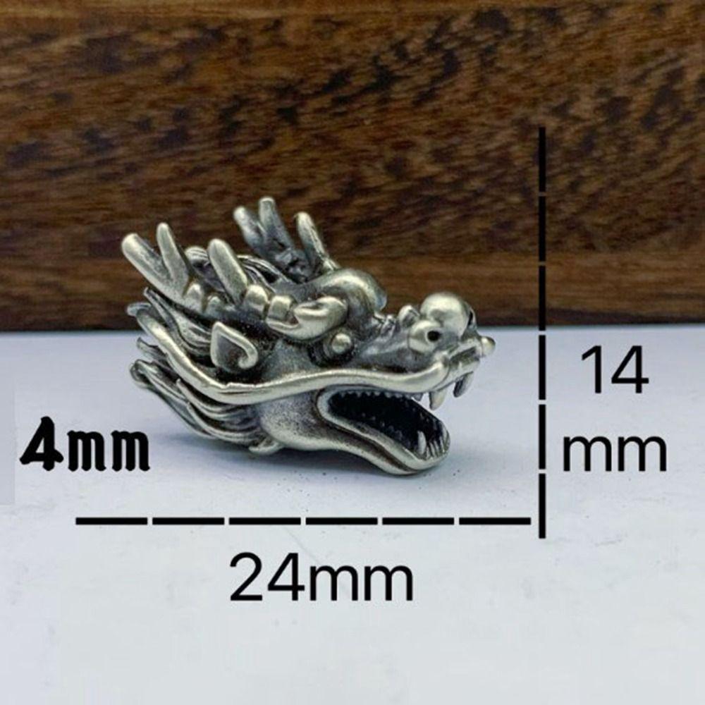 DIY Jewelry Accessories Retro Sculpture Bead Charms Brass Paracord Bead  EDC Outdoor Tool
