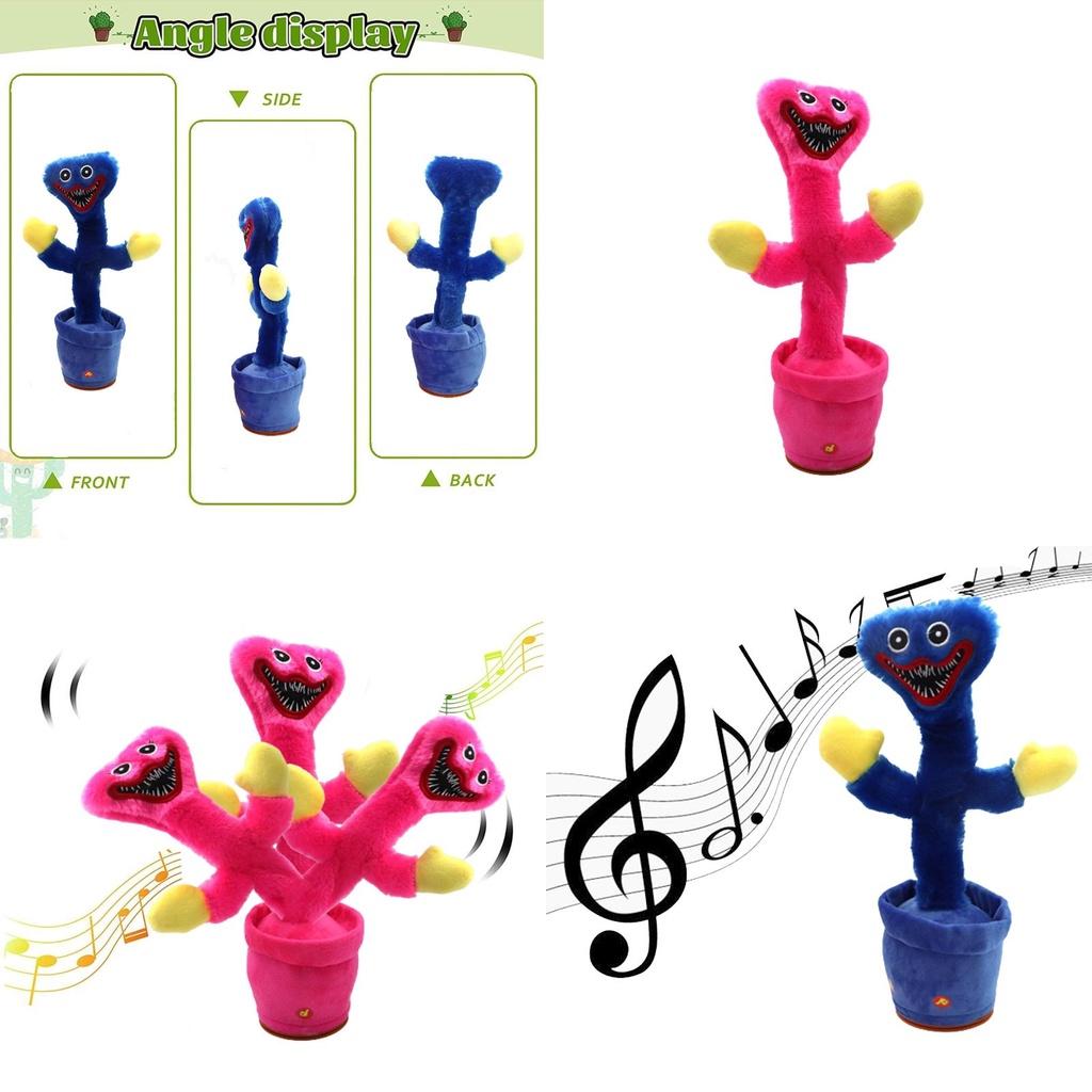 Poppy Playtime Huggy Wuggy Talking Cactus Plush Toy For Kids Interactive And Safe