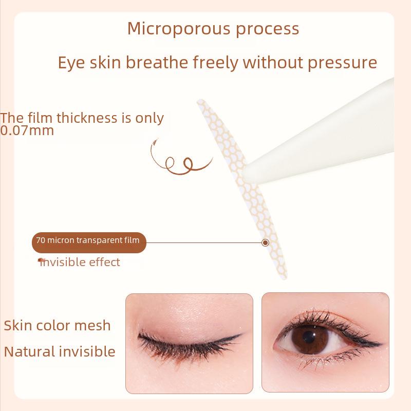 AKF Invisible Double Eyelid Stickers for Women with Natural Shaping, Ideal for Swollen Eyelids, in a Mirror Box.