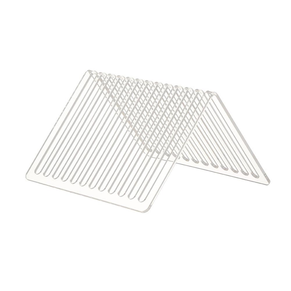 Compact Acrylic Vinyl Record Holder with 12 Slots for Desktop Transparent Organizer for Easy Viewing and Access