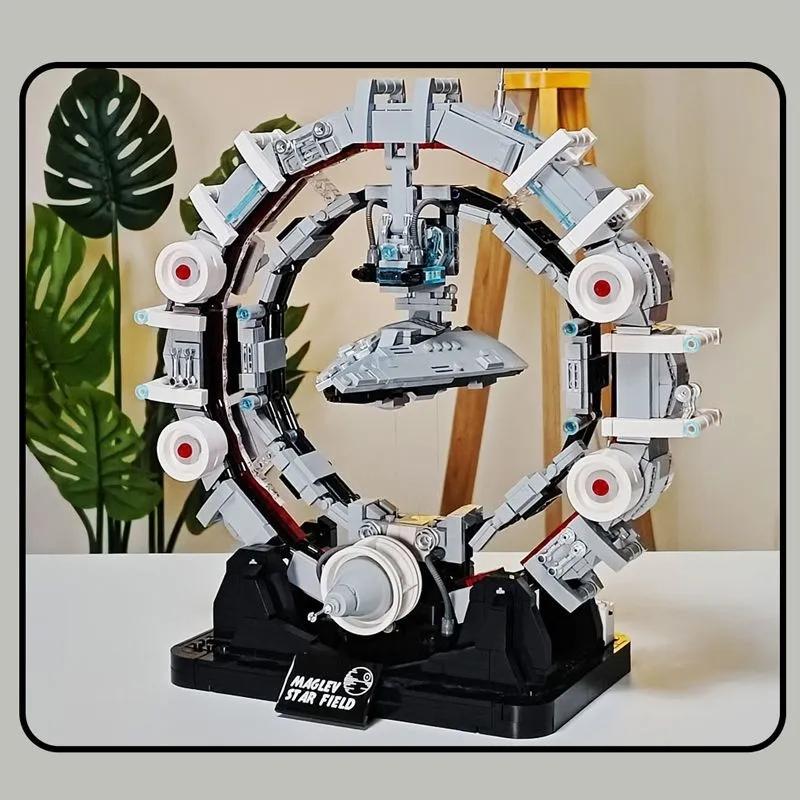 JQ1165 Magnetic Levitation Sword Building Blocks DIY DIY Assembly Educational Toy for Boys Creative Desktop Decor Surprise High Quality Gift