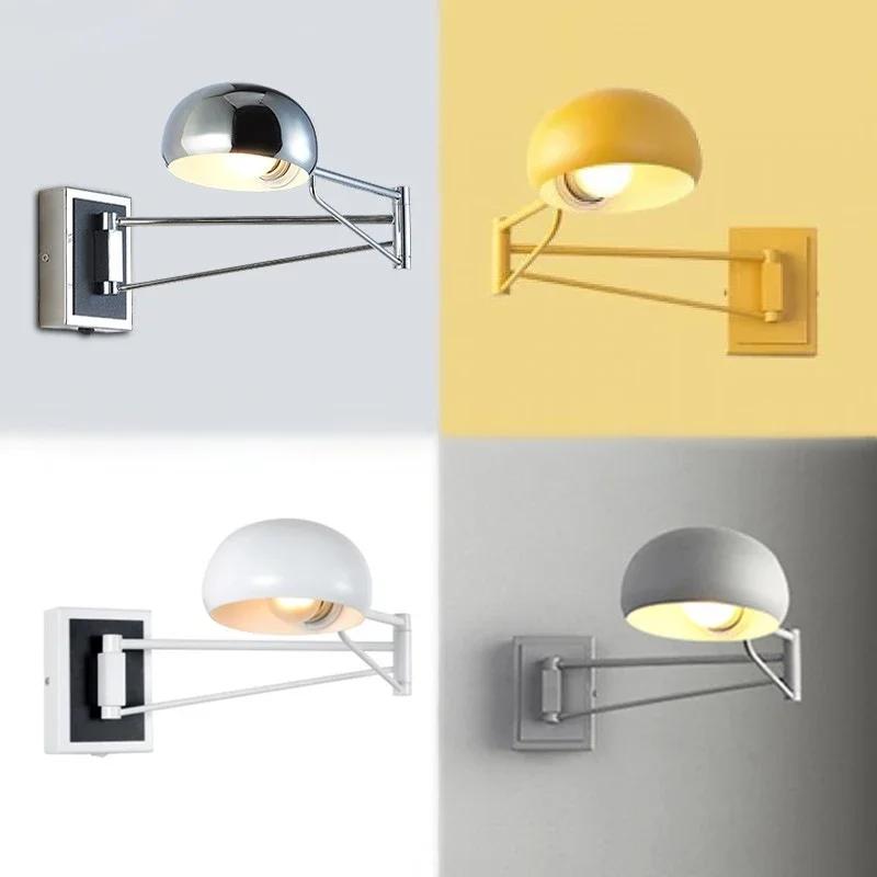 Modern LED Wall Lamp With Switch Foldable Retractable Eyes Protector For Bedroom Study Living Room Bathroom Balcony Luminaries