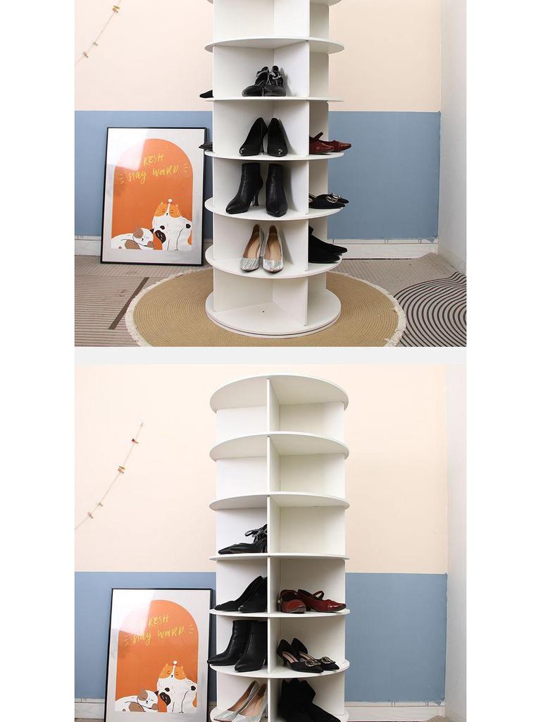 Rotating Multi-Layer Shoe & Bag Rack with 360-Degree Storage