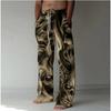 Men's 3D Distressed Printed Baggy Casual Trousers,  Elastic Drawstring Waist with Pockets, for Spring Summer Home Outdoor Vacation