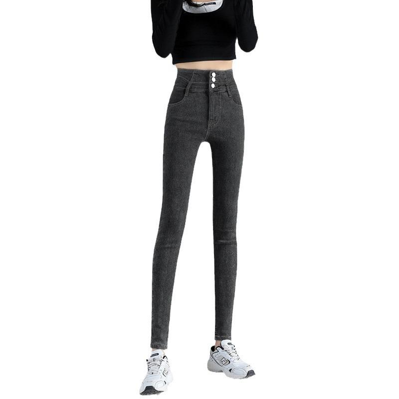 High-waisted Design Slim Pants with Hip Lift