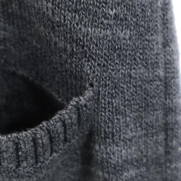 DENHAM wool blend Long sleeve Cotton knit shawl collar cardigan L Gray Men's Used